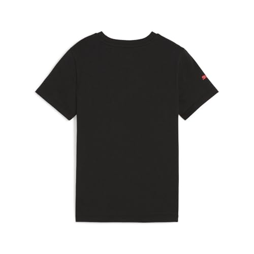 PUMA Kids Boys F1 Essentials Crew Neck Short Sleeve Casual Tops Casual - Black - Size S2