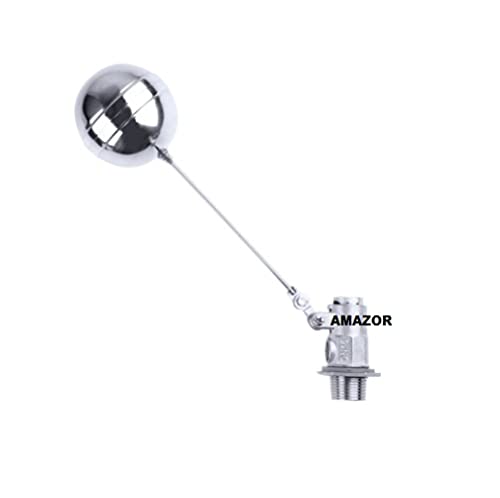 Steel Ball Cock | Stainless 1/2 Inch Floating Float Ball Valve Ball-Cock for Water Tank,Water Tower,Aquarium (1/2 Inch) Suitable for Drinking Water