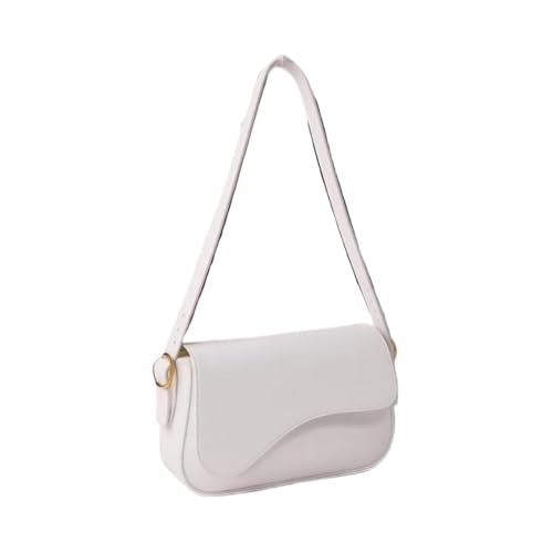 Bolsa Feminina Transversal Pequena Casual Para Dia A Dia Estilo Moderno Elegante (Branco)