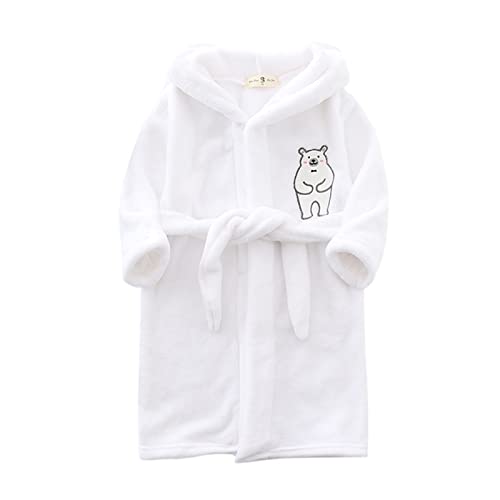 Toddler Boys Girls Bear Hooded Warm Fleece Towel R𝐨be Bathr𝐨be Soft 𝐏ajama Sl𝐞epwear Winter Flannel 𝐏ajamas2