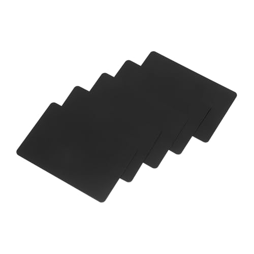 SOPOTUTU 6個アルウム合製 空名刺カード 軽量コンパクト 耐腐食性の属カード マットブラック仕上げ 彫刻対応 オフィスや展示会用