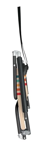 Image of Neso Beach Chairs - Lightweight, Portable and Foldable Recliner Beach Chairs for Park, Camping and Outdoor Adventures - with Slip Pockets and Shoulder Strap - 2 Pack - Rainbow - XL