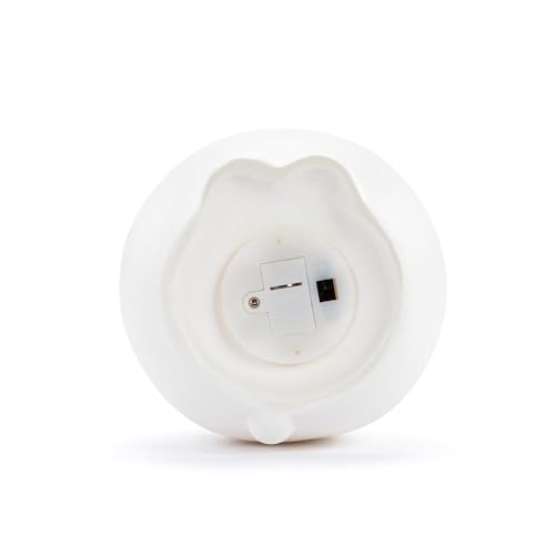 Lámpara de mesa noche LED osito blanco 13.97 cm miniatura 3