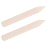 TEHAUX Raspador de Hueso de Buey para Quitar Manchas Ropa 2 Unidades Herramienta de Limpieza Seco para Lavandería Profesional Diseño Ergonómico Mango Grueso Resistente y Duradero