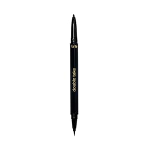 tarte double take eyeliner – 2-in-1 Pencil Eyeliner for Bold All-Day Wear, Waterproof, Easy to Apply, Vegan, Cruelty-Free
