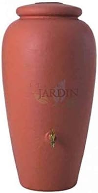 Deposito de Agua 500 litros | Anfora Jardin 500 L con Grifo | Deposito Agua de Lluvia 79 x150 cm | Depositos de Agua Decorativos | Incluye Grifo