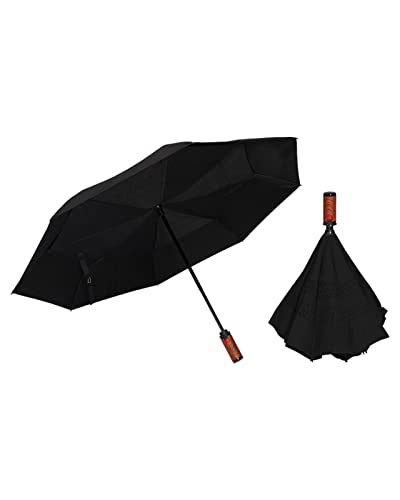zepan 晴雨兼用傘 全自動収納 逆さま傘 ブラック