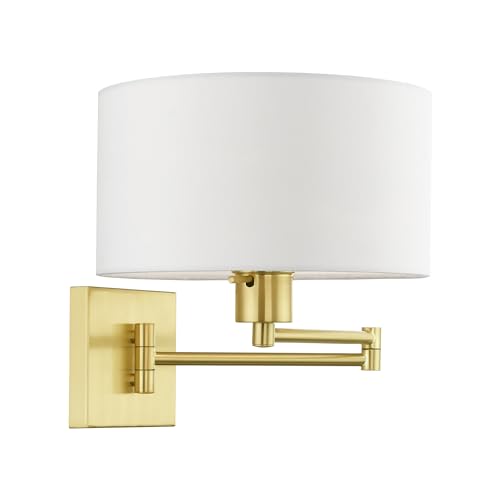 Image of Livex Lighting 40036-12 Arm Wall Lamps 1-Light Fixture, Brass