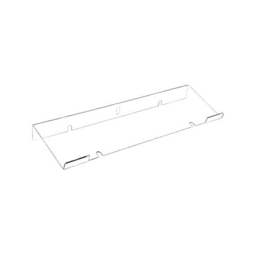Uonlytech Soporte Teclado Acrílico Ergonómico Inclinado Soporte Ordenador Mesa Compatible Teclados y Teclas Accesorios Escritorio Elegante Cristalino