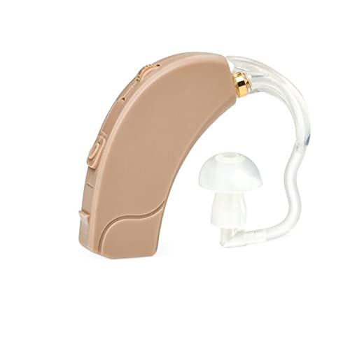 NuvoMed Hearing Amplifier, Digital Processor, Over The Ear, Background Noise Reduction, 2 Channel Receiver, Low Distortion, Storage Case, Accessories Included