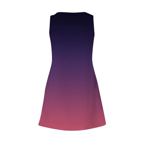 Image of Summer Dresses for Women 2026 Casual V Neck Sleeveless Sundresses Boho Beach Tank Dresses with Pockets