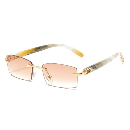 Lunettes de soleil rectangulaires légères pour soulager le nez et adopter un style vintage rose