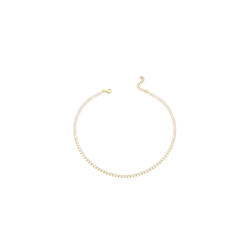 18K Gold Vermeil 2mm Classic Tennis Bracelet, Gold Bracelets for ...