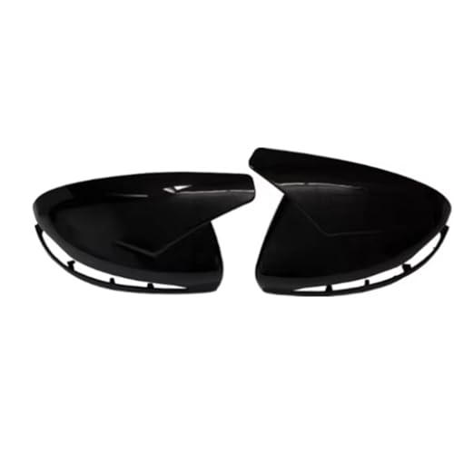 Compatible With For C CLASS W205 2014 For E Class W213 2016 2PCS�o�b�N�~���[�T�C�h�~���[�J�o�[�E�B���O�n�E�W���O�g�����t���[�� �o�b�N�~���[�J�o�[(Bright black)