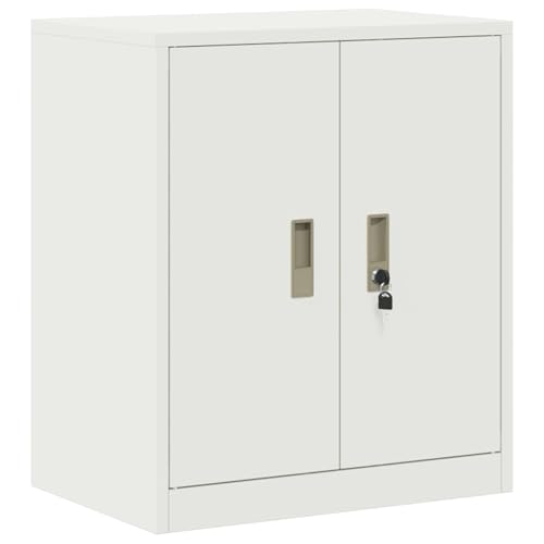 vidaXL Armario de Almacenamiento con Almacenamiento 60 x 40 x 70 cm, Armario Moderno para Oficina, Armario Rectangular de Acero contemporáneo, Unidad cerrable Segura y solución compacta para Interior
