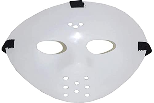 Maschera Fluorescente Hockey In Plastica Per Travestimento Horror