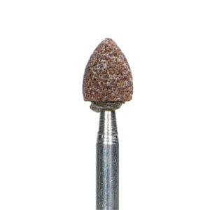 PART NO. NOR24413 Gemini 38A Vitrified Bond Mounted Point, B43, 1/4 x 5/16", 1/8" Shank, Aluminum Oxide