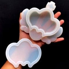 EnaMeena 1-Pack Stylish Storage Gift Box with Lid. Includes 2 Silicone Molds for Epoxy Resin Casting to Enhance Resin Art, Adding a Unique and Personalized Touch. 3