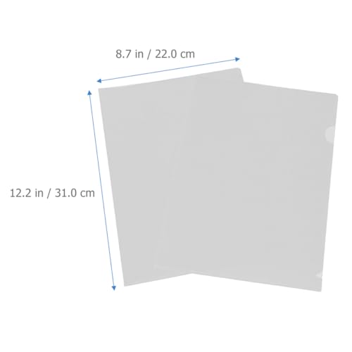 Chemises de classement de bureau et ecole A4 plastique transparent - 2