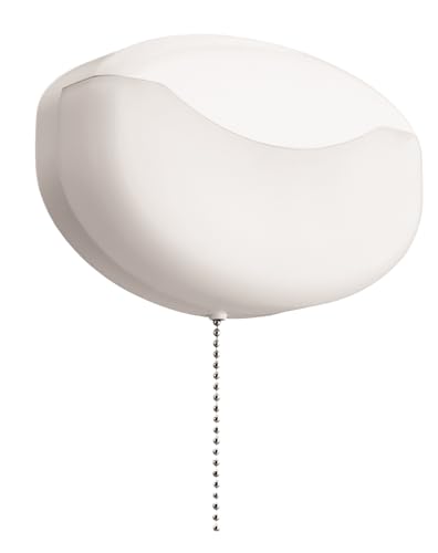 Image of Lithonia Lighting FMMCL 840 S1 M4 4000K LED Flush Mount Closet Light with Pull Chain, White, 7 inch (Pack of 4)