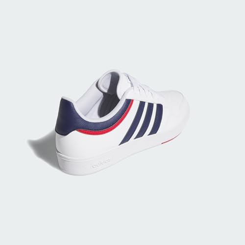 adidas Uniseks HOOPS 4.0 SHOES, Cloud White/Dark Blue/Team Power Red 2, 46 2/3 EU