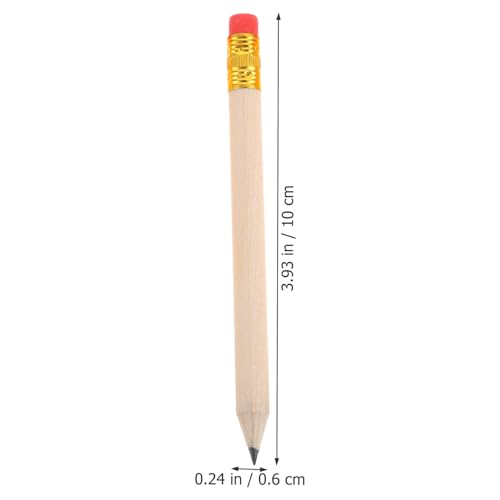 50 lápices de madera golf con borrador rojo NOLITOY miniatura 2