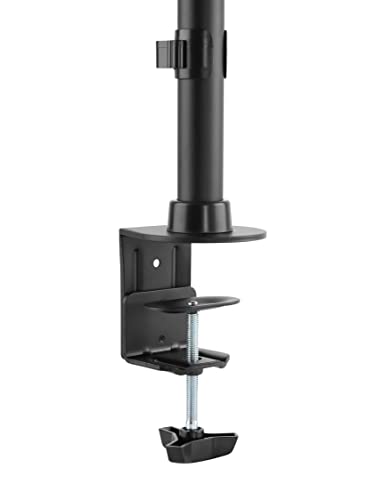 JIN OFFICE Triple Monitor Stand With 13-27 Inch Monitor Support| Height Adjustable Three Monitor Arm| Fully Adjustable 3 Monitor Stand (Clamp And Grommet Installation), LCD - Image 7