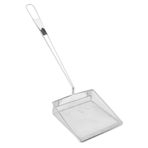 RASTKY Espumadera de Aceite de Malla Fina Cuadrada, Colador de Alimentos de Acero Inoxidable, Cuchara con Herramienta Perfecta para Restaurantes y Cocina, Limpiador Yingebris