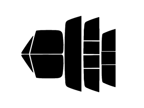 Rvinyl Window Tint Kit Compatible with Chevrolet Pick Up 1973-1989 - Complete Precut Kit - 5%