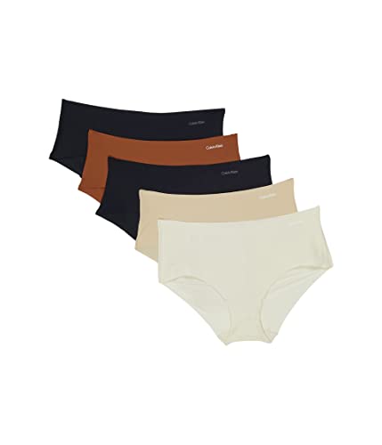 Image of Calvin Klein womens Invisibles Seamless Hipster Panties, Multipack