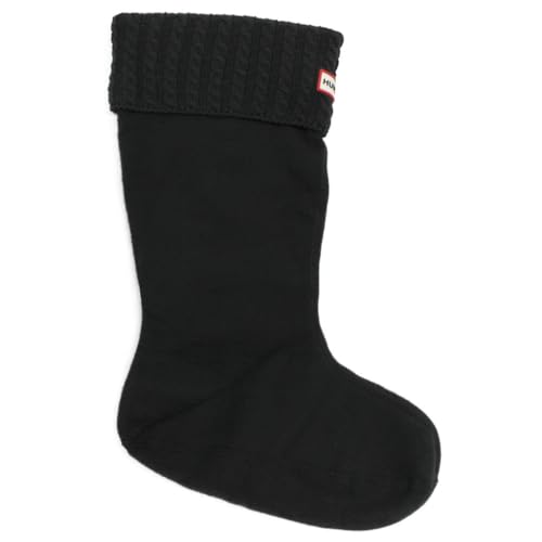 Hunter Calcetines Largos de Coletas Original Modelo UAS3300RPY (Negro L)