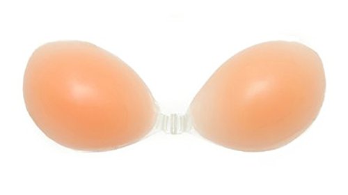 MERSUII Enhance Enhancive Silicone Push Up Invisible Self Adhesive Breathable Backless Strapless Bra Nipple Cover Bra Insert Breast Pad Swimsuit and Bra Inserts Bikini Swimsuit Pads (B Cup)