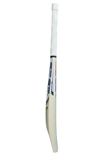 Image of SS Sky Stunner Kashmiri Willow Cricket Bat, 1200 Grams, Short Handle for Men, Premium Willow for Leather Ball, Lightweight, Strong Grip, Shock Absorption, Ideal for Professional Players