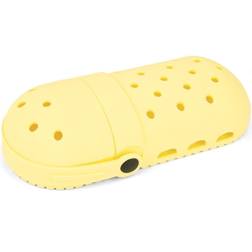 Image of elephtree Funny Shoes Shaped Silicone Pencil Holder for Teacher Appreciation Gifts Adult Pencil Storage Organizer Cute Desktop Pen case Creative Stationery Storage for Office Classroom Home (Yellow)