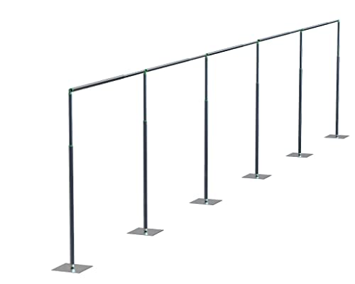 Adjustable Heavy Duty Portable 10FT X 50FT Pipe and Drape Backdrop Kit Quick Set Up Easy for Wedding&Party&Event&Photography&Show&Display (No Drape) But Not for Flower Walls/TVs/Heavy Items