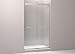 Kohler K-706017-L-ABV Levity Shower Doors, Crystal Clear Glass with Anodized Brushed Bronze Frame