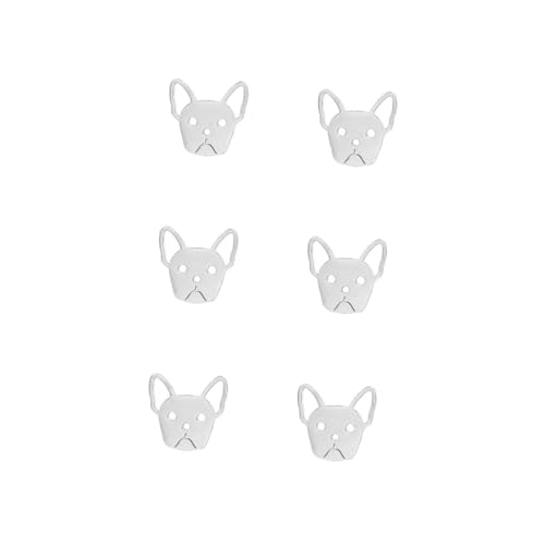 Pendientes de acero inoxidable de 3 pares para mujer aretes de plata para diario