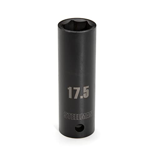 Image of Steelman 61020 17.5mm x 1 /2-Inch Drive Thin Wall Deep Impact 6-Point Socket