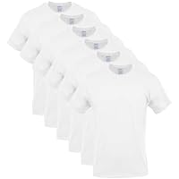 Gildan Men's Crew T-Shirts, Multipack, Style G1100, White, Medium, 6 Count (Pack of 1)