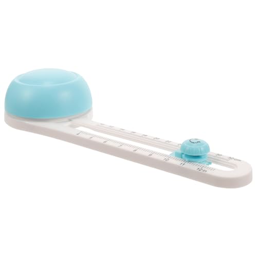 Veemoon Cortador de Círculos Giratorio de Papel para Manualidades, Herramienta Plástica Azul para Cortar Formas Circulares, Tamaño Pequeño, Adecuado para DIY y Scrapbooking