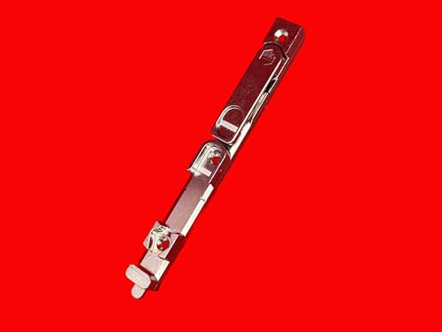 Maco 55409 Chiavistello per finestre in legno, colore argento, fresato, 4 mm, R8, L = 170 mm, inferiore