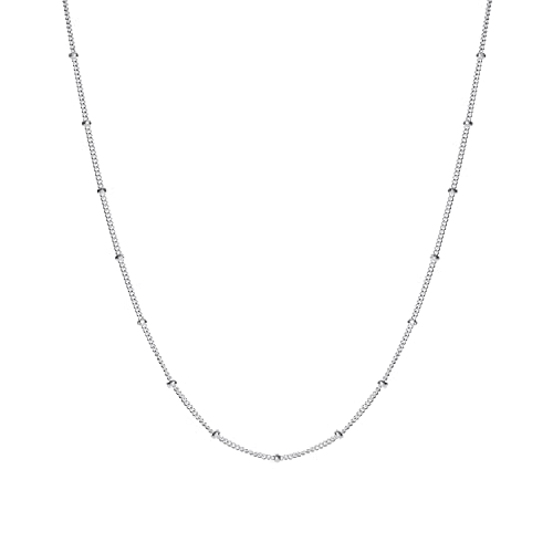 Schmuck Frauen Kette Kügelchen Silber Geschenke