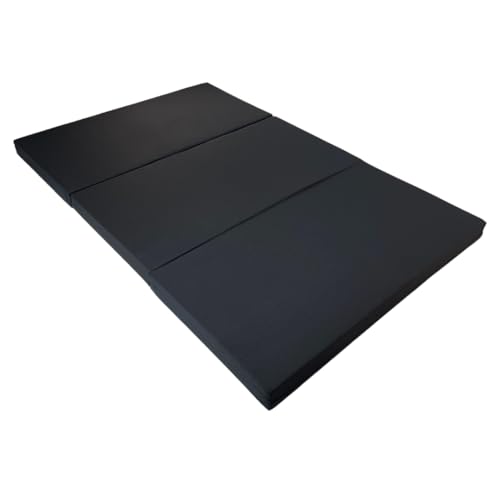 SoloDuerme - Colchón Plegable para Citroen Berlingo con núcleo HR + Acolchado Viscoelástico | Fabricado a Medida | Incluye Cremallera desenfundable (Negro, 3cm Grosor + HR 20KG/m3)