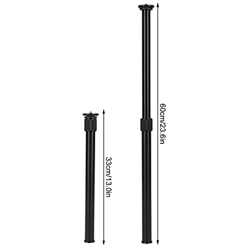 Pssopp Varilla de Extensión para Cámara, Monopie, Poste Telescópico, monopié Universal con Tornillo para Cámaras, Estabilizadores, Varilla de Extensión para, Aleación de Aluminio, 60 Cm, monopié - imagen 9