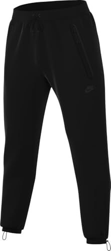 Nike Tech Men's Fleece Open-Hem Pants (HJ6533-010, Black/Black)