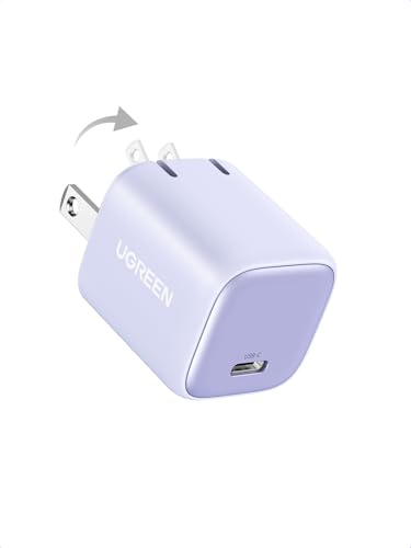 Image of UGREEN 30W USB C Charger, Nexode Foldable GaN PPS Compact Fast Wall Charger Block, USB-C Power Adapter for iPhone 17 /16 /15 /14, Galaxy S25 /S24 /S23, Pixel 9 /8 /7, MacBook Air, iPad(Purple)