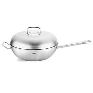 Fissler Original-Profi Collection Multi Ply Wok with Long Handle 12.6″, 4.2 Quart