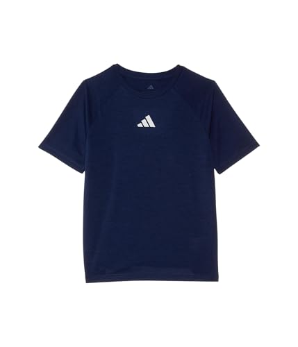 adidas Boys' Essential Poly Melange Tee (Big Kid)