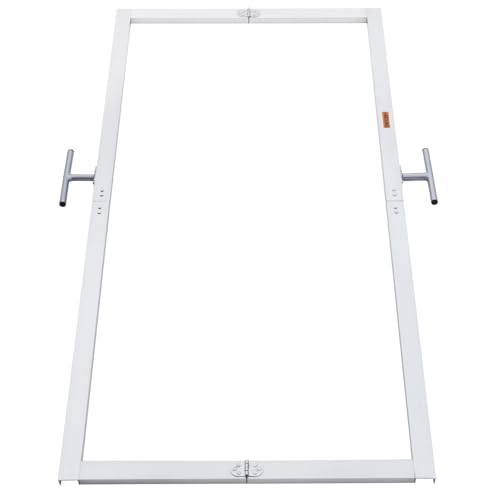Lbraxyi Batter's Box Template, Aluminum, Foldable, Heavy-Duty, for Baseball and Softball Field, Coaching Accessory (3 x 7 Feet)