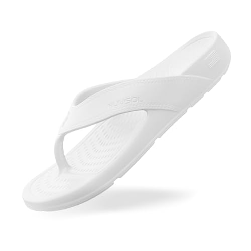 Image of NUUSOL Unisex Cascade Flip Flops; Non-Slip Hiking /Plantar Fasciitis Footwear; Soft Cushion, Lightweight & Comfortable; Arch Support & Textured Footbed, Pain Relief for Joint, Neck & Back Injuries